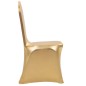 vidaXL 6 Stk. Stretch-Stuhlhussen Golden vidaXL 6 Stk. Stretch-Stuhlhussen Golden