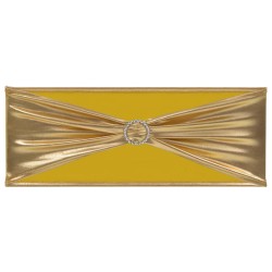 vidaXL 25 Stk. Dehnbare Stuhlbänder mit Diamantenschnalle Golden