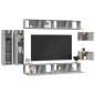 vidaXL 8-tlg. TV-Schrank-Set Betongrau Holzwerkstoff vidaXL 8-tlg. TV-Schrank-Set Betongrau Holzwerkstoff