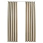 vidaXL Verdunkelungsvorhänge mit Haken 2 Stk. Beige 140x225cm vidaXL Verdunkelungsvorhänge mit Haken 2 Stk. Beige 140x225cm