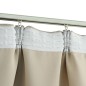 vidaXL Verdunkelungsvorhänge mit Haken 2 Stk. Beige 140x225cm vidaXL Verdunkelungsvorhänge mit Haken 2 Stk. Beige 140x225cm