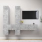 vidaXL TV-Wandschrank Betongrau Holzwerkstoff vidaXL TV-Wandschrank Betongrau Holzwerkstoff