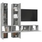 vidaXL TV-Wandschrank Betongrau Holzwerkstoff vidaXL TV-Wandschrank Betongrau Holzwerkstoff