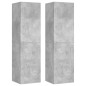 vidaXL TV-Schränke 4 Stk. Betongrau 30,5x30x110 cm Holzwerkstoff vidaXL TV-Schränke 4 Stk. Betongrau 30,5x30x110 cm Holzwerkstoff