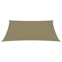vidaXL Sonnensegel Oxford-Gewebe Rechteckig 6x7 m Beige