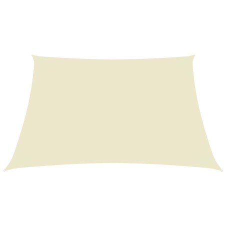 vidaXL Sonnensegel Oxford-Gewebe Quadratisch 3x3 m Cremeweiß