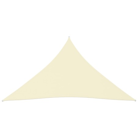 vidaXL Sonnensegel Oxford-Gewebe Dreieckig 5x7x7 m Creme