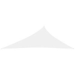 vidaXL Sonnensegel Oxford-Gewebe Dreieckig 4x5x6,4 m Weiß