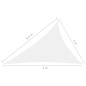 vidaXL Sonnensegel Oxford-Gewebe Dreieckig 4x5x6,4 m Weiß vidaXL Sonnensegel Oxford-Gewebe Dreieckig 4x5x6,4 m Weiß