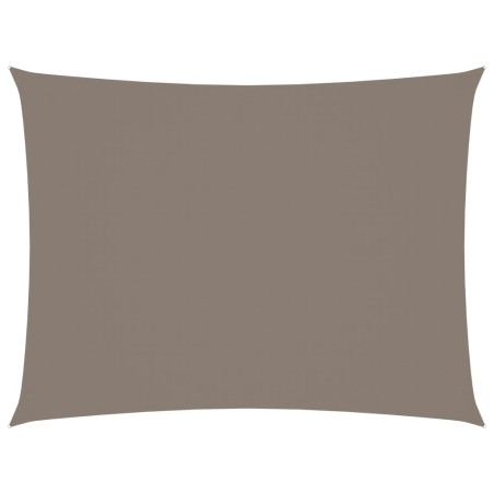 vidaXL Sonnensegel Oxford-Gewebe Rechteckig 6x7 m Taupe