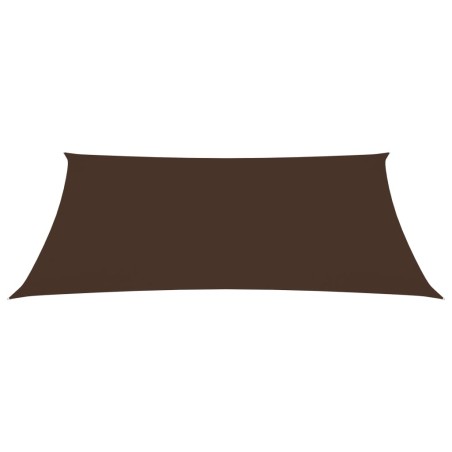 vidaXL Sonnensegel Oxford-Gewebe Rechteckig 3,5x4,5 m Braun