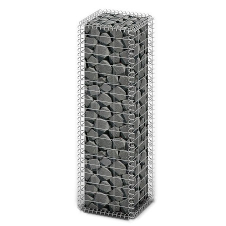 vidaXL Steinkorb Gabione mit Deckeln Verzinkter Draht 100×30×30 cm 