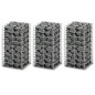 vidaXL Gabionen-Set 3-tlg. Verzinkter Draht 25×25×50 cm vidaXL Gabionen-Set 3-tlg. Verzinkter Draht 25×25×50 cm