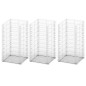 vidaXL Gabionen-Set 3-tlg. Verzinkter Draht 25×25×50 cm vidaXL Gabionen-Set 3-tlg. Verzinkter Draht 25×25×50 cm