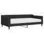 vidaXL Tagesbett mit Matratze Schwarz 100x200 cm Stoff vidaXL Tagesbett mit Matratze Schwarz 100x200 cm Stoff