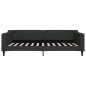 vidaXL Tagesbett mit Matratze Schwarz 100x200 cm Stoff vidaXL Tagesbett mit Matratze Schwarz 100x200 cm Stoff