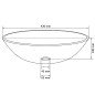vidaXL Waschbecken gehärtetes Glas 42 cm transparent vidaXL Waschbecken gehärtetes Glas 42 cm transparent