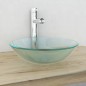 vidaXL Waschbecken Hartglas 42 cm Mattiert vidaXL Waschbecken Hartglas 42 cm Mattiert
