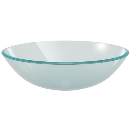 vidaXL Waschbecken Hartglas 42 cm Mattiert