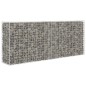 vidaXL Gabionen-Steinkorb Stahl 85×30×200 cm Silbern vidaXL Gabionen-Steinkorb Stahl 85×30×200 cm Silbern