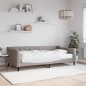vidaXL Tagesbett mit Matratze Taupe 100x200 cm Stoff vidaXL Tagesbett mit Matratze Taupe 100x200 cm Stoff