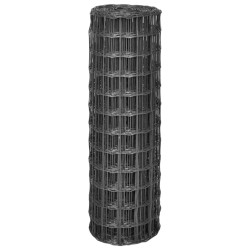 vidaXL Eurozaun Stahl 25 x 1,2 m Grau