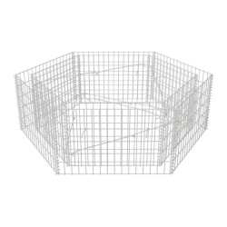 vidaXL Sechseckiges Gabionen-Hochbeet 160×140×50 cm