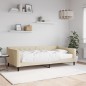 vidaXL Tagesbett mit Matratze Creme 100x200 cm Stoff vidaXL Tagesbett mit Matratze Creme 100x200 cm Stoff