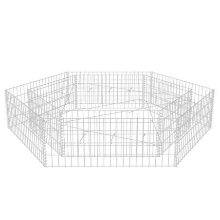 vidaXL Sechseckiges Gabionen-Hochbeet 200x173x40 cm
