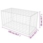 vidaXL Gabionenkorb Stahl 100×50×50 cm vidaXL Gabionenkorb Stahl 100×50×50 cm