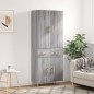 Highboard Grau Sonoma 69,5x34x180 cm Holzwerkstoff Highboard Grau Sonoma 69,5x34x180 cm Holzwerkstoff