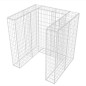 vidaXL Gabionen-Mülltonnenverkleidung für 1 Tonne Stahl 110x100x120cm vidaXL Gabionen-Mülltonnenverkleidung für 1 Tonne Stahl 110x100x120cm