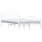 vidaXL Bettgestell Weiß Metall 140×200 cm vidaXL Bettgestell Weiß Metall 140×200 cm