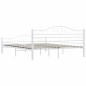 vidaXL Bettgestell Weiß Metall 160×200 cm vidaXL Bettgestell Weiß Metall 160×200 cm