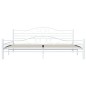 vidaXL Bettgestell Weiß Metall 180×200 cm vidaXL Bettgestell Weiß Metall 180×200 cm