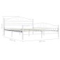 vidaXL Bettgestell Weiß Metall 180×200 cm vidaXL Bettgestell Weiß Metall 180×200 cm