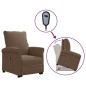 vidaXL Aufstehsessel Braun Stoff vidaXL Aufstehsessel Braun Stoff
