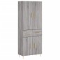 Highboard Grau Sonoma 69,5x34x180 cm Holzwerkstoff Highboard Grau Sonoma 69,5x34x180 cm Holzwerkstoff