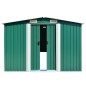 vidaXL Gerätehaus 257x489x181 cm Metall Grün vidaXL Gerätehaus 257x489x181 cm Metall Grün