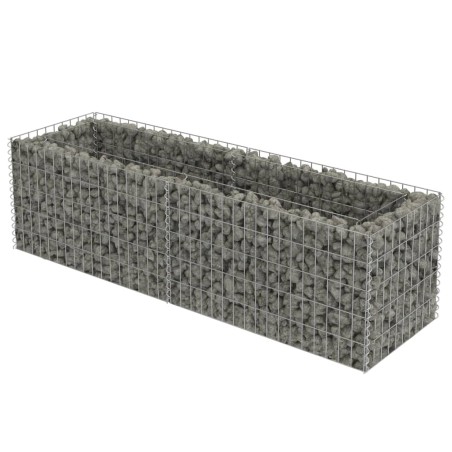  vidaXL Gabionen-Hochbeet Verzinkter Stahl 180×50×50 cm