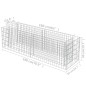 vidaXL Gabionen-Hochbeet Verzinkter Stahl 180×50×50 cm vidaXL Gabionen-Hochbeet Verzinkter Stahl 180×50×50 cm