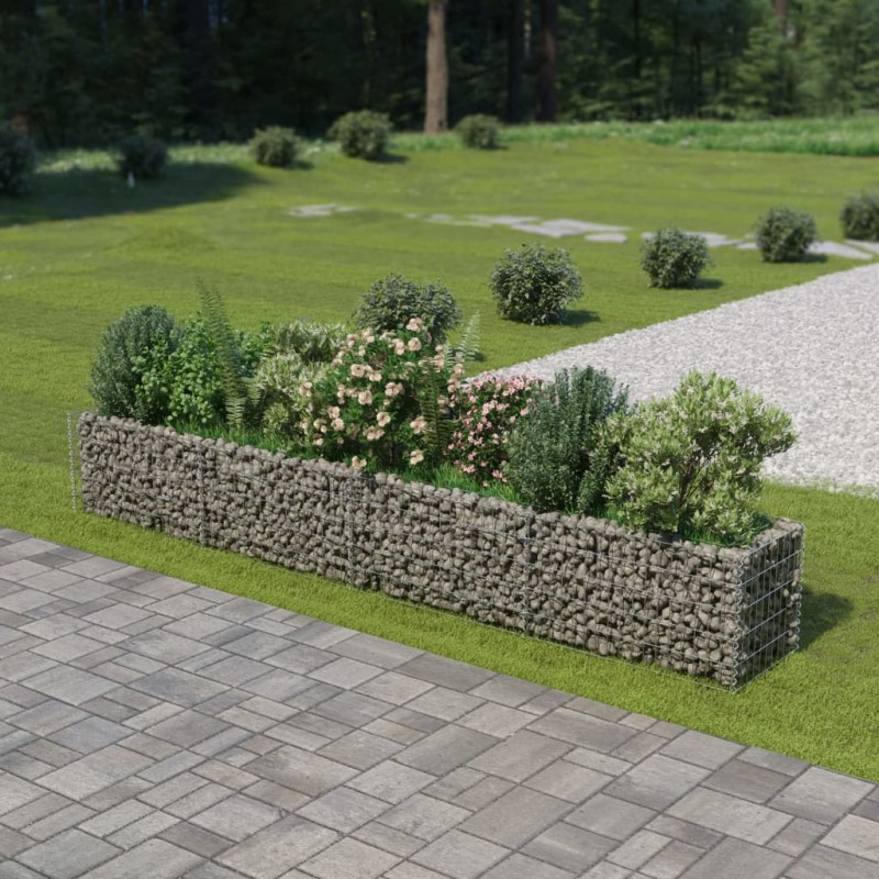 vidaXL Gabionen-Hochbeet Verzinkter Stahl 360×50×50 cm vidaXL Gabionen-Hochbeet Verzinkter Stahl 360×50×50 cm