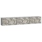 vidaXL Gabionenwand mit Abdeckung 300×50×50 cm Verzinkter Stahl vidaXL Gabionenwand mit Abdeckung 300×50×50 cm Verzinkter Stahl