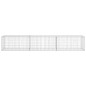 vidaXL Gabionenwand mit Abdeckung 300×50×50 cm Verzinkter Stahl vidaXL Gabionenwand mit Abdeckung 300×50×50 cm Verzinkter Stahl