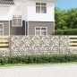 vidaXL Gabionenwand mit Abdeckung Verzinkter Stahl 300×50×100 cm vidaXL Gabionenwand mit Abdeckung Verzinkter Stahl 300×50×100 cm