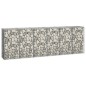 vidaXL Gabionenwand mit Abdeckung Verzinkter Stahl 300×50×100 cm vidaXL Gabionenwand mit Abdeckung Verzinkter Stahl 300×50×100 cm