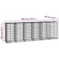 vidaXL Gabionenwand mit Abdeckung Verzinkter Stahl 300×50×100 cm vidaXL Gabionenwand mit Abdeckung Verzinkter Stahl 300×50×100 cm
