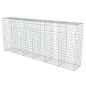 vidaXL Gabionenwand mit Abdeckung Verzinkter Stahl 300×50×150 cm vidaXL Gabionenwand mit Abdeckung Verzinkter Stahl 300×50×150 cm