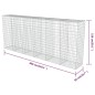 vidaXL Gabionenwand mit Abdeckung Verzinkter Stahl 300×50×150 cm vidaXL Gabionenwand mit Abdeckung Verzinkter Stahl 300×50×150 cm