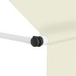 vidaXL Einziehbare Markise Handbetrieben 350 cm Cremeweiß vidaXL Einziehbare Markise Handbetrieben 350 cm Cremeweiß